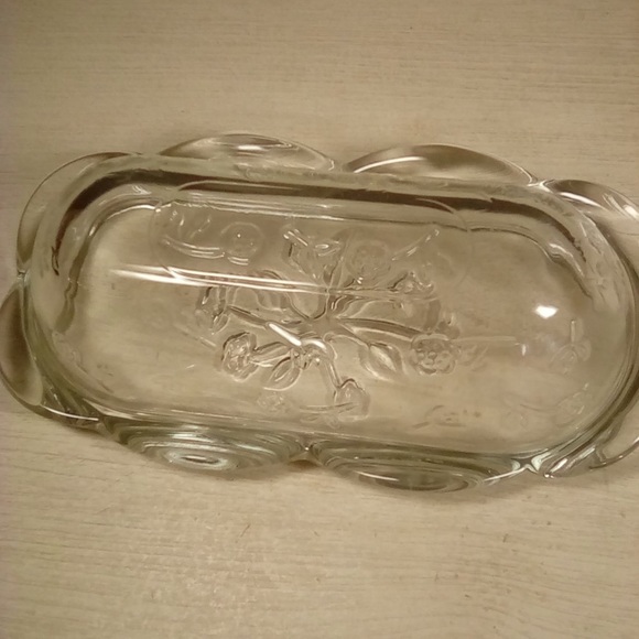 Vintage Anchor Hocking Clear Glass Butter Dish - Picture 5 of 8